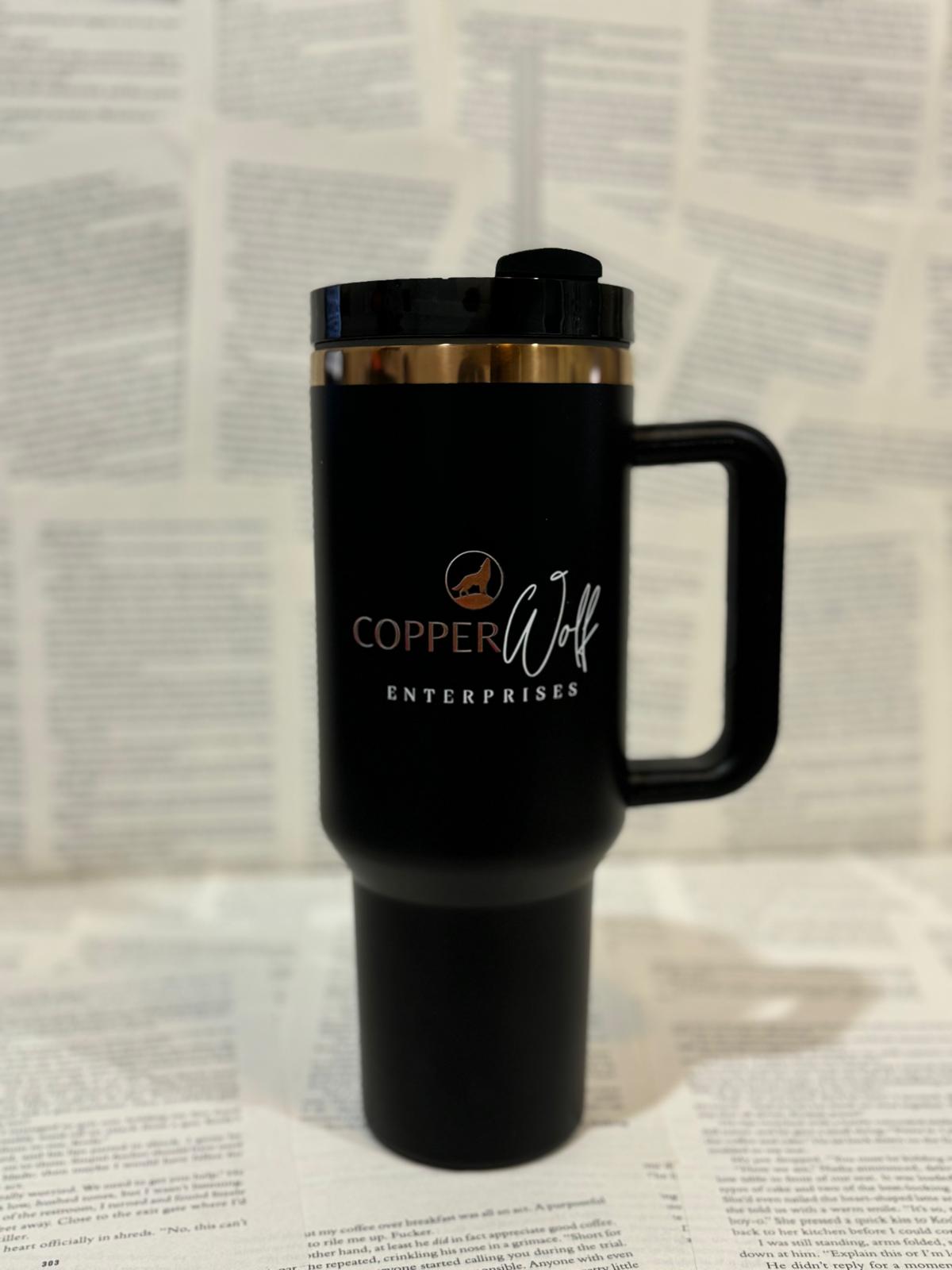Copper Wolf Tumbler - BLACK